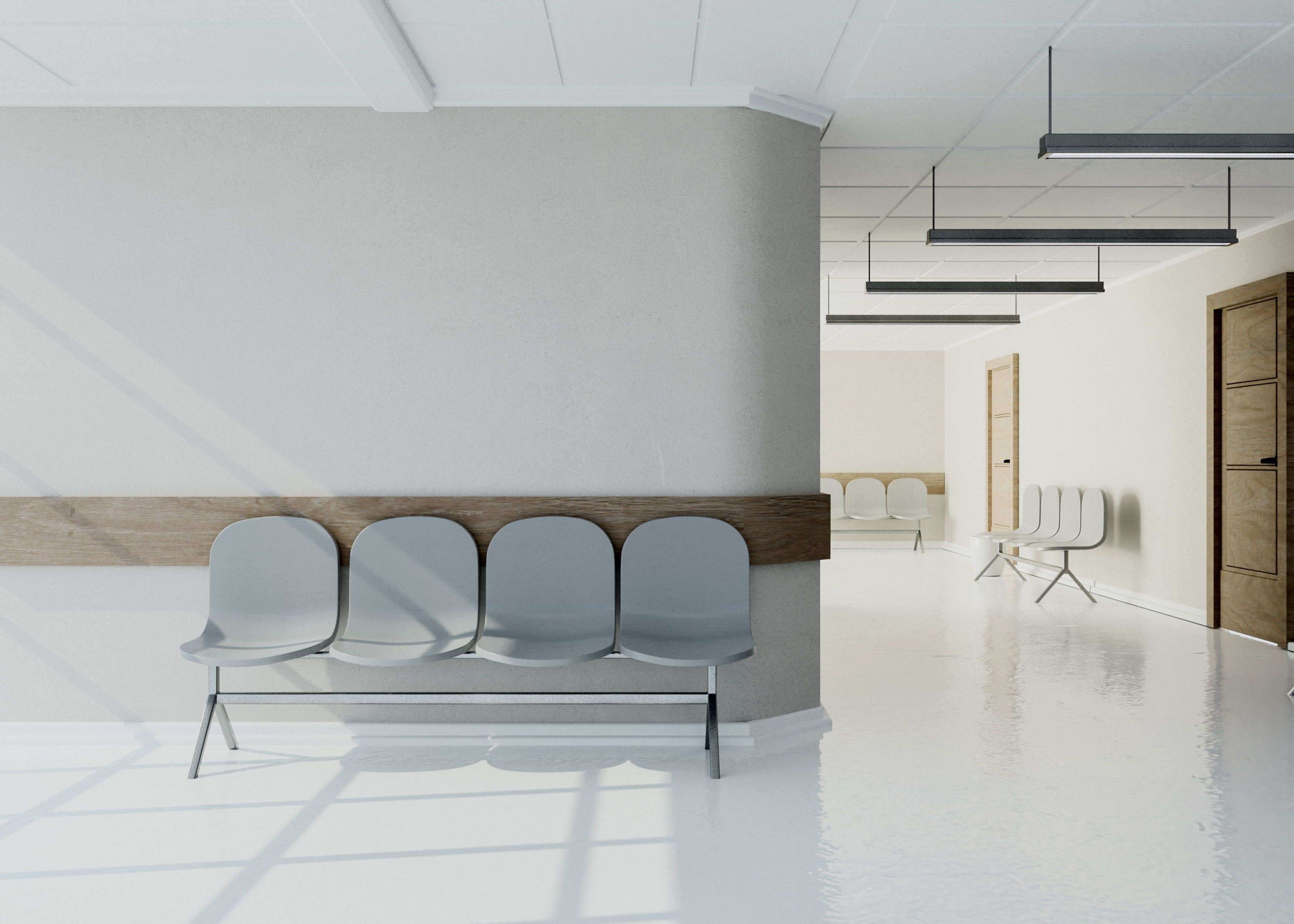 Moderne HNO-Praxis Wartezimmer